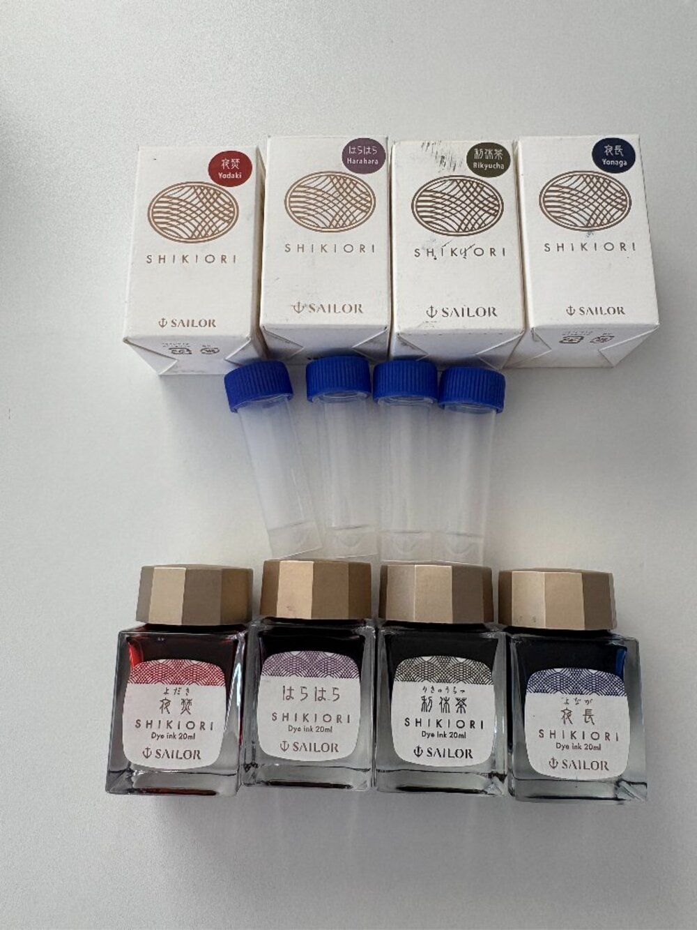 Sailor Shikiori Fountain Pen Ink Samples 3ml Set of 4